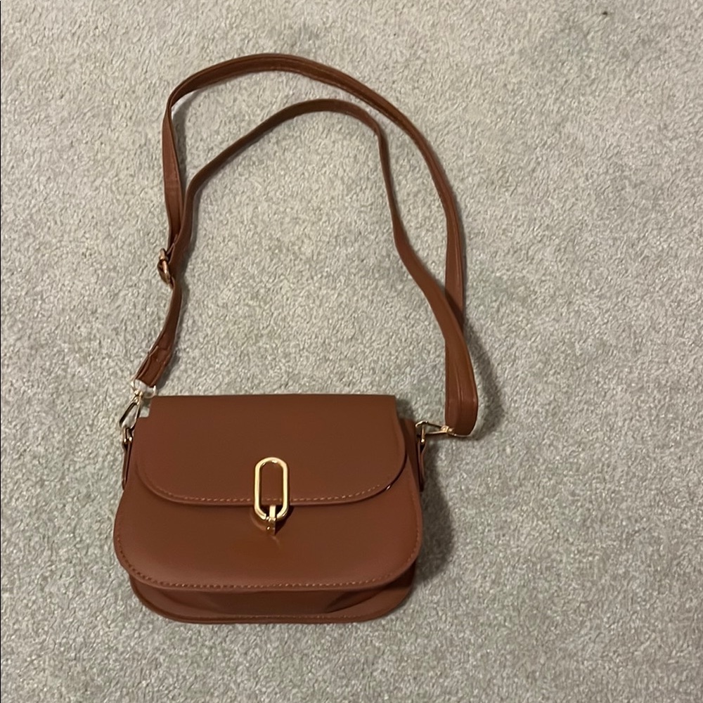 Brown Leather Crossbody Bag